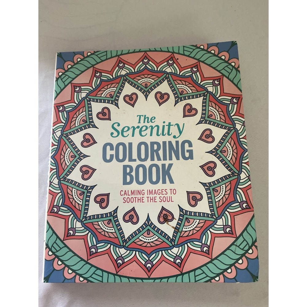 Serenity Coloring Book Nina Tara Thunder Bay Press Adult Mandalas 9781626867826